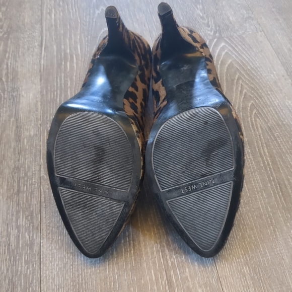 Clearout Final West Shoe Women's 8.5 Leopard Print Pumps Mob Wife Horse Hair - Picture 4 of 7